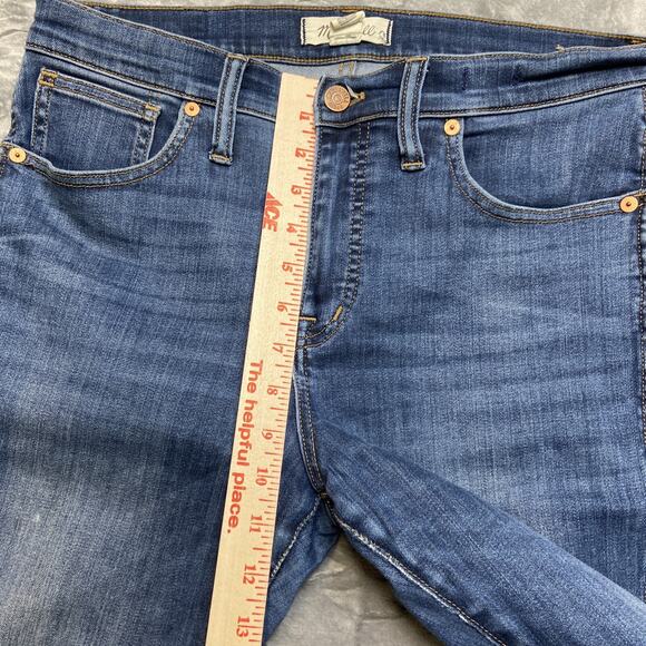 Madewell 10" High Rise Skinny Jeans Women's Size 29P Blue - Picture 4 of 11